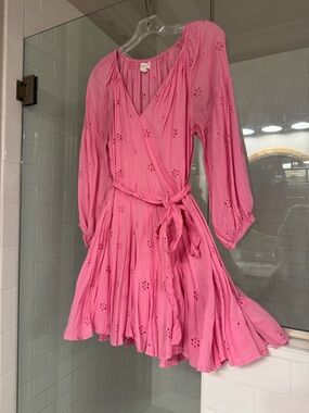 Velvet by Graham and Spencer “Gracie” cotton mini dress in pink women’s size XS
